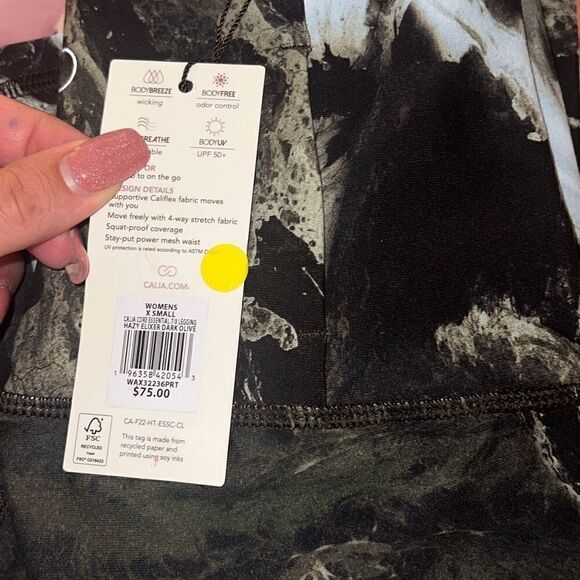 CALIA NWT Women's Workout Waist Essential 7/8 Legging High Rise XS - Picture 7 of 7